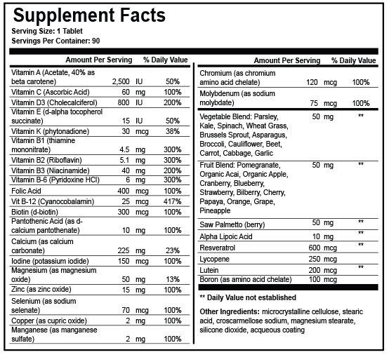 reload-mens-50+ nutritional facts