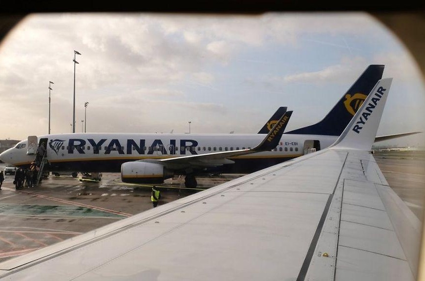 Ryanair passenger takes emergency exit