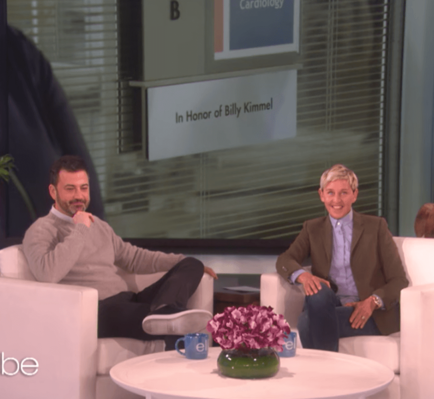 Ellen DeGeneres Has Children’s Hospital Room Dedicated To Jimmy Kimmel’s Son