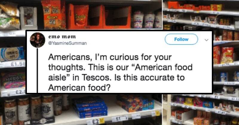 “American Food Aisle” In British Store Is Mostly Candy and Jars of Hot Dogs