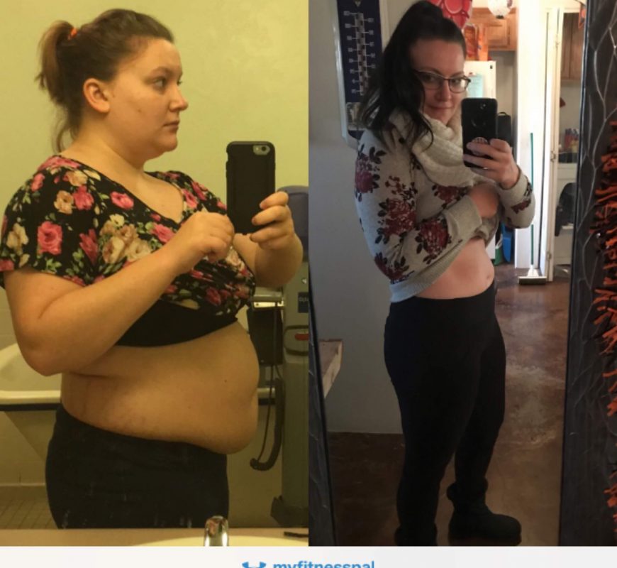 Weight loss progress. Back on the celiac diet and feeling so much better. ~75lbs
