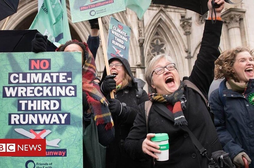 Climate campaigners win Heathrow expansion case