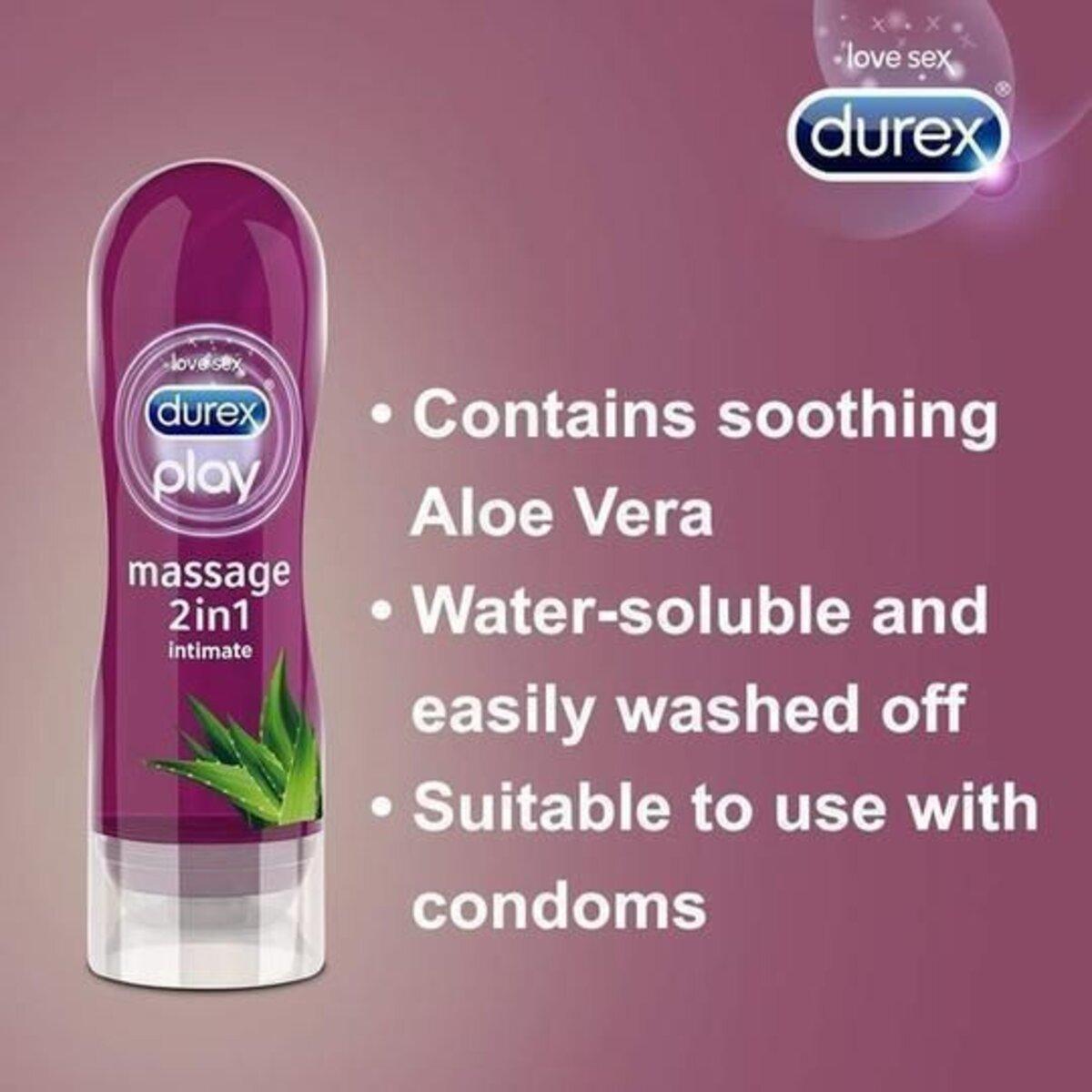 Durex 2 In 1 Massage Lubricant With Aloe Vera, 200ml Asset Pharmacy
