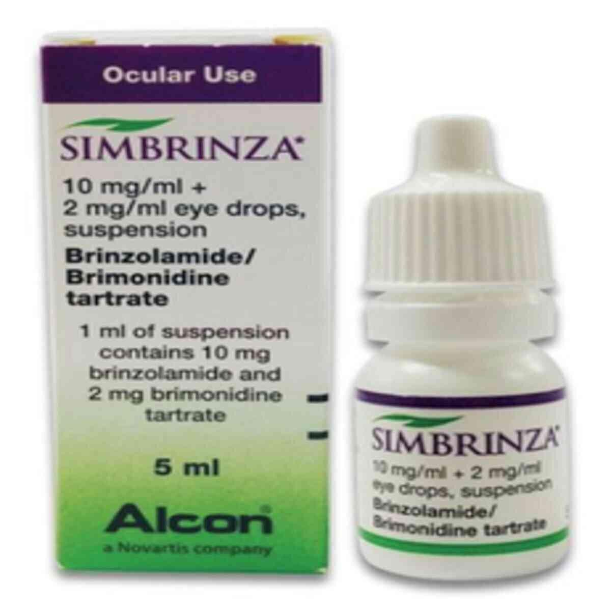 Simbrinza Eye Drops Brinzolamide Brimonidine, 5ml Asset Pharmacy